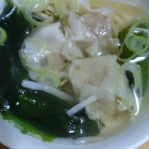 シュウマイで作る中華スープ